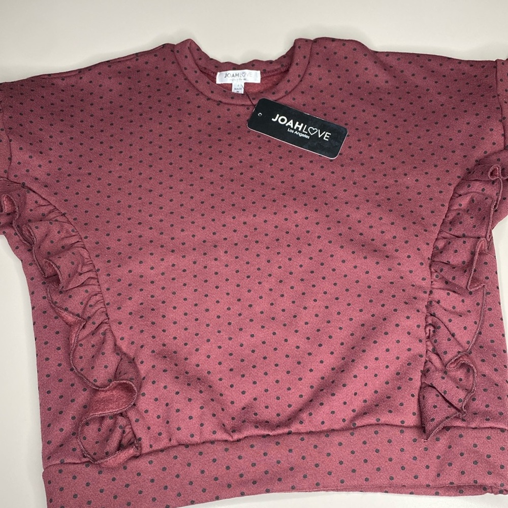 Joah Love sweatshirt. NWT size 6 girls